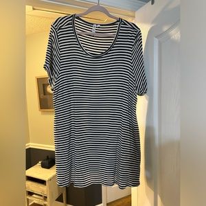 Cable & Gauge striped t-shirt, 1x